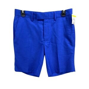TOPMAN Shorts Mens Sz 30 Royal Blue‎ Dress Tailored Fit Business Casual
